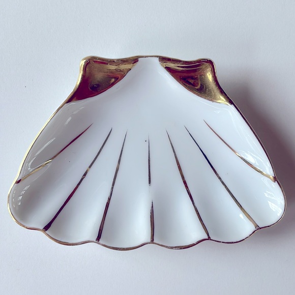 VTG 1970’s Ceramic Shell Box & Trinket Dishes - Picture 8 of 9